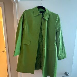 Style & Co. Vibrant Green Trench Coat
